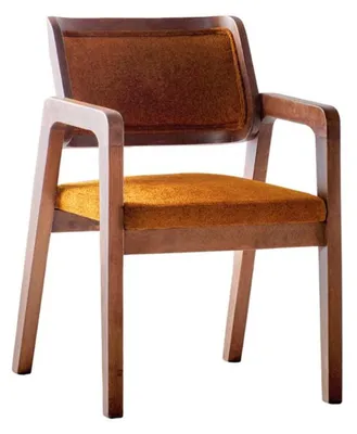 Produktbild von Stuhl Braun Design Wohnzimmer Esszimmer Holz Stühle Polster Hochwertig Möbel