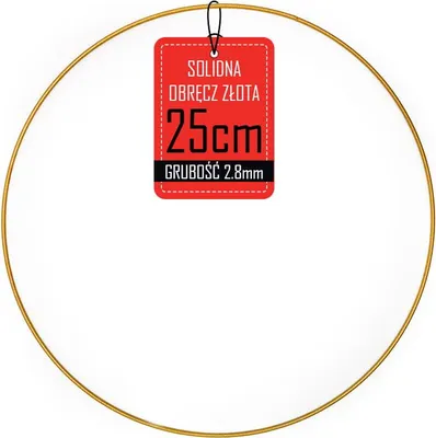 Produktbild von Metallkranzreifen - Gold - 25cm