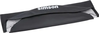 Produktbild von Sitzbezug glatt, schwarz mit SIMSON-Schriftzug - Simson S53, S83, SR50, SR80