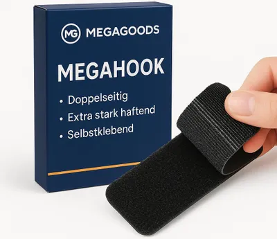 Produktbild von Klettband Doppelseitig extra stark Haftstreifen selbstklebend 20er DE.