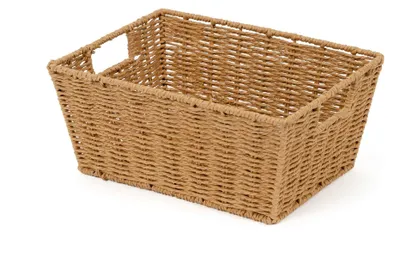 Image de panier de rangement Etna tressé beige