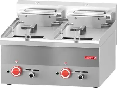 Obrázek produktu pro Dvojitá fritéza Gastro M 2x10 litrů - nerezová ocel, 15 kW, 400 V