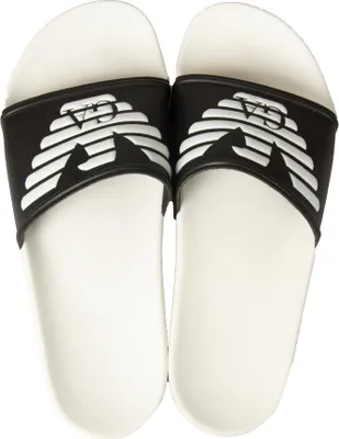 Immagine prodotto di Ciabatte uomo EMPORIO ARMANI a fascia slide mare piscina beachwear articolo XVPS04 XN747 SHOES BEACHWEAR ITALY, EU 38 - UK 5 - USA 5.5 - CN 242/86, Poliuretano 10%,Gomma 90%