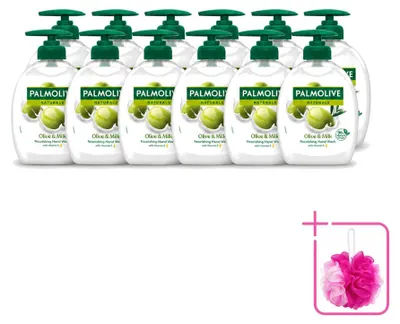 Produktbild von 12 x Palmolive Handseife Milch & Olive - 300 ml - Sparpackung - 12 Stücke