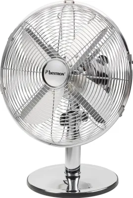 Produktbild von Bestron Retro Tischventilator DFT35CH 35 cm Chrom