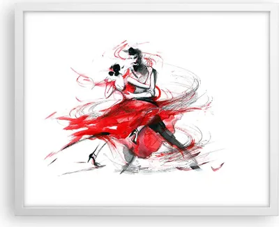 Produktbild von Gerahmtes Poster - Weißer Rahmen - Tanz Aktion Aktivität - 50x40 cm - Wand Bild - Wanddeko - Wandbilder - Kunstposter - Wandposter - Bilderrahmen - Bilder - Kunstdruck - Wandbild - P2WAA50x40-3052