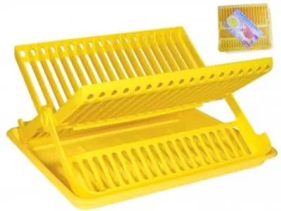 Imagen del producto de Escurreplatos plegable de plástico, en varios colores, de 37 x 30 cm
