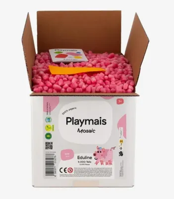 Produktbild von PlayMais Bastel Kreativität Eduline Mosaic Refill 6000 pink ab 3 Jahren