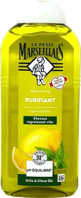 Produktbild von Le Petit Marseillais Shampoo Brennnessel & Zitrone für normales Haar 300 ml