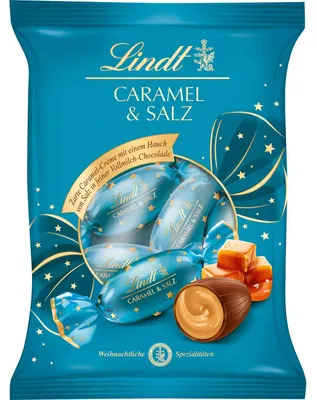 Produktbild von Lindt Caramel & Salz Zapfen 101g