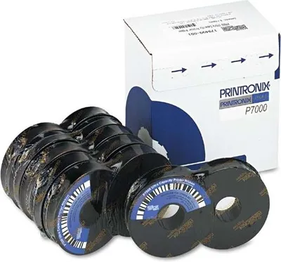 Produktbild von Printronix P7000 Ribbon, Punktmatrix, 90000000 Zeichen, Schwarz, 6 Stück(e)