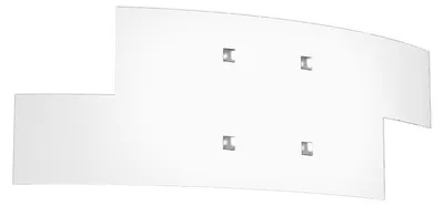 Image de Applique moderne Tetris en métal Verre blanc 2 Luminaires E27