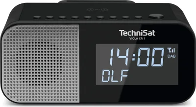 Produktbild von TechniSat VIOLA CR 1 | DAB+ und UKW Radiowecker mit Wireless Charging | schwarz