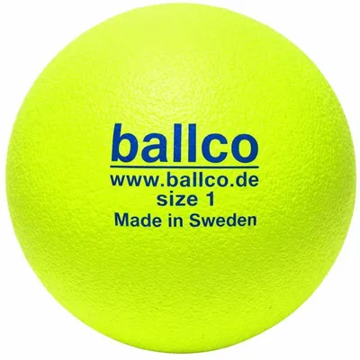 Produktbild von ballco Softball Größe 1 – Weicher Trainingsball für Kinder & Erwachsene | Sicher, leicht & langlebig |  Sweden