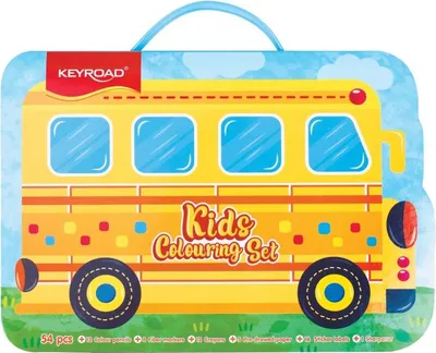 Image de Set artistique pour enfants KEYROAD « Le bus » – 54 pièces