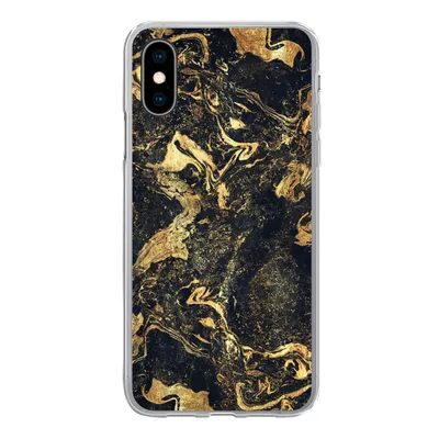 Produktbild von MuchoWow® Handyhülle Schutzhülle Hülle für iPhone X Marmor - Luxus - Gold Silikon Softcase Handy Hülle - Handyhülle