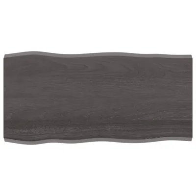 Produktbild von vidaXL Tischplatte 100x50x(2-4) cm Massivholz Behandelt Baumkante