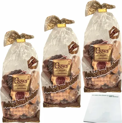 Produktbild von Esser Gebäckmischung 3er Pack (3x250g Beutel) + usy Block