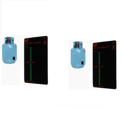Produktbild von 2xThermometer-Propan-Butan-LPG-Kraftstoff-Gas-Tank-Level-Indicator-magnetische
