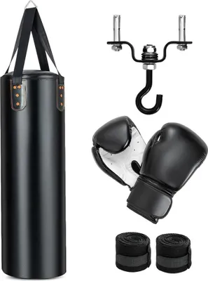 Immagine prodotto di Set da Sacco da Boxe Sospeso a 4 Pezzi