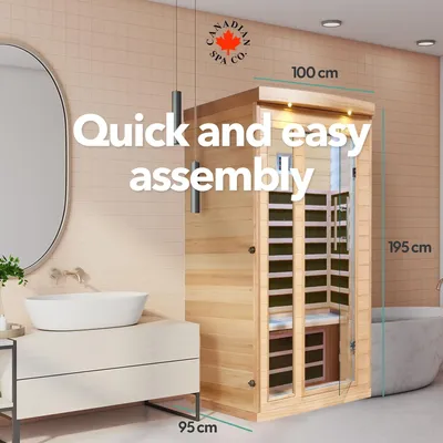 Obrázok produktu pre Infračervená sauna – Infra sauna – Wellness kabína – Osobné sauna – Pre 1 osobu