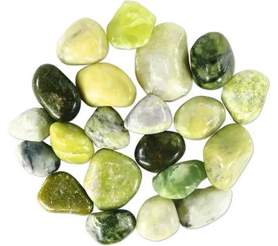 Produktbild von Aquariumdekoration Orbit Jade-Nuggets 0,90 kg Jade poliert, Muggelsteine