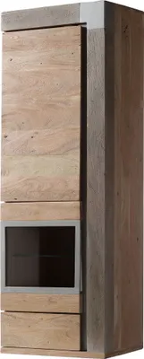 Image de MASSIVMOEBEL24 | Vitrine en bois d'acacia AMSTERDAM #12