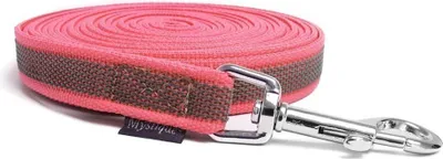 Produktbild von Mystique® Gummierte Schleppleine 20mm mit Handschlaufe Standard Karabiner neon pink 5m