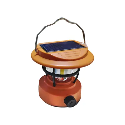 Produktbild von Campinglampe,Faltbare Wasserdicht Camping Licht mit Haken, Tragbare Camping Laterne für Zelt, Wandern, Angeln,(Orange)