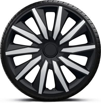 Produktbild von Radkappen Radzierblenden SATZ (4Stück) 15 Zoll DECENTE SILVER BLACK Z499672