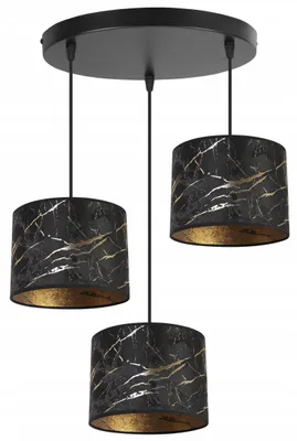Obrázok produktu pre Závesná lampa, stropný luster, tienidlo, zlatý vzor