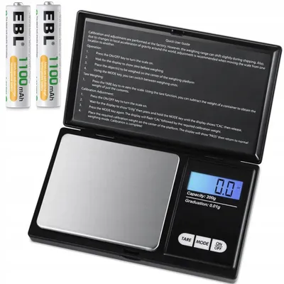Obrázek produktu pro Přesná digitální váha 0,01g / 200g s LCD displejem a pouzdrem