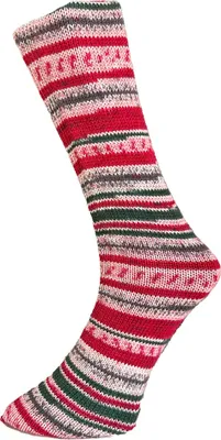 Produktbild von Ferner MALLY SOCKS Weihnachtsedition 2024 150 g 4-fach Sockenwolle Weihnachten musterbildend 450 m Farbe 22.12.2024