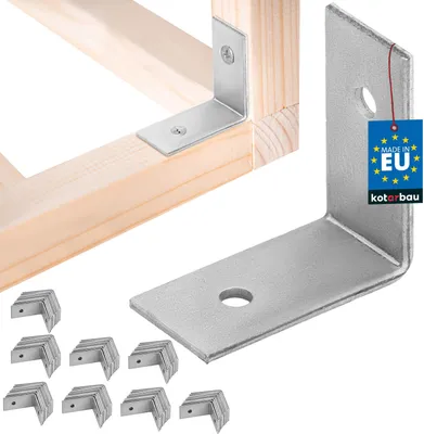 Obrázek produktu pro KOTARBAU® 100 ks. Úhelníková spojka 30x30x15mm pozinkovaná ocel stříbrná úhelníková spojka pro těžké nosníky nábytek úhelníková spojka pro dřevo úhelníková spojka pro police úhelníková spojka pozinkovaná stabilní odolná ocelová úhelníková spojka
