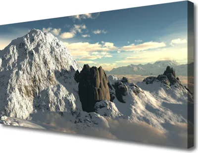Produktbild von Tulup Leinwand-Bilder 100x50 Wandbild Canvas Kunstdruck Gebirge Landschaft