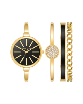 Image de Set cadeau montre femme avec bracelet, chaîne et cristaux véritables