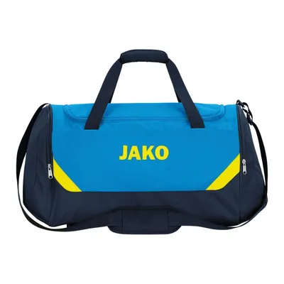 Produktbild von JAKO Unisex Sporttasche Iconic, Farbe:JAKO blau/marine/neongelb, Größe:M Junior (ca. 43 Liter)