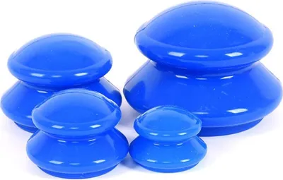 Produktbild von Silikonové baňky, 4 sady masážních pohárků proti celulitidě, vakuový masážní přístroj pro rodiny s dětmi Přenosná masáž těla