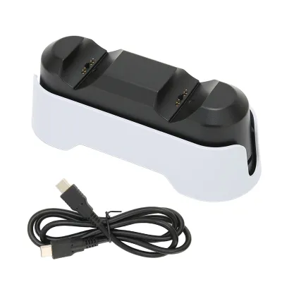 Image de Station de charge pour manette PS5,Station de charge double pour manette PS5,Station de charge pour PS5,Chargeur pour manette PS5,Station de charge pour PS5,Station de charge pour manette sans fil