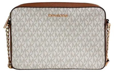 Produktbild von Michael Kors Umhängetasche (Crossbody) Goldfarben – East West (Vanilla Signature