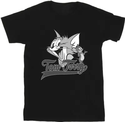 Obrázek produktu pro Tom And Jerry - Pánské tričko "Greyscale Square" BI52120 (L) (Černá)