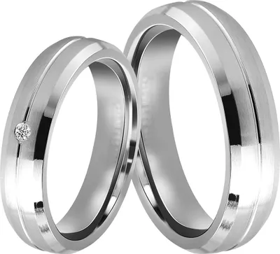 Produktbild von Akzent Herren-Partnerring aus Edelstahl, silberfarbig