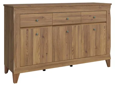 Produktbild von Buffet Raya mit 3 Schubladen und 3 Türen, Holzoptik, 156cm