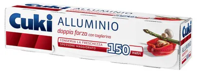 Immagine prodotto di Cuki alluminio 150 metri, con taglierina, doppio spessore
