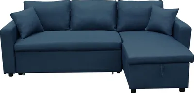 Produktbild von Ecksofa, umwandelbar, CLARK, 3-Sitzer, blau