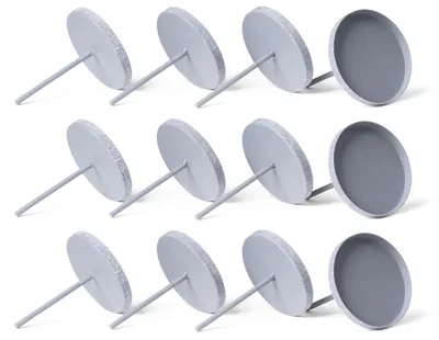 Produktbild von Novaliv 12x Kerzenpick Flach 6,5 cm GRAU