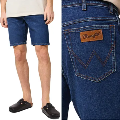 Obrázok produktu pre WRANGLER, pánske šortky TEXAS, regular strih, veľkosť W31, modré, krátke nohavice