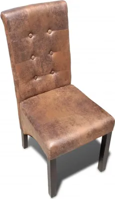 Produktbild von vidaXL Esszimmerstühle 6 Stk. Braun Kunstleder