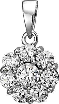Produktbild von Anhänger 925 Sterling Silber 8 Zirkonia Silberanhänger