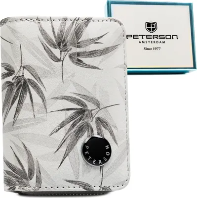 Obrázek produktu pro Peterson dámská peněženka RFID bílá z přírodní a ekologické kůže 10,5x7,5 cm